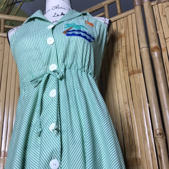 🏖Vintage cotton Sundress - Picture 4 of 5